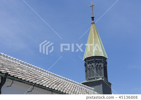 Spire of the Great St. Catholic Church 45136808