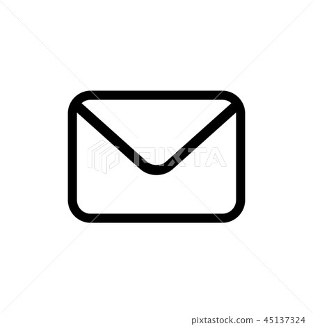 Email vector icon in flat style 45137324