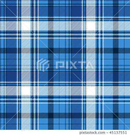 Blue tartan fabric texture 45137551