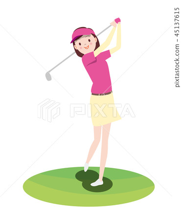 女人_高爾夫球手 45137615