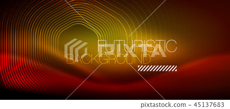 Neon glowing lines, magic energy space light concept, abstract background wallpaper design Neon glowing lines, magic energy space light concept, abstract background wallpaper design 45137683