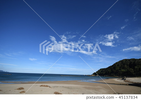 Scenery and the sea: Sunset Kapoura Coast and Tsumehama Coast @ JAPAN> Japan Sea> Kinki> Kyoto Prefecture> Kyotango City 45137834