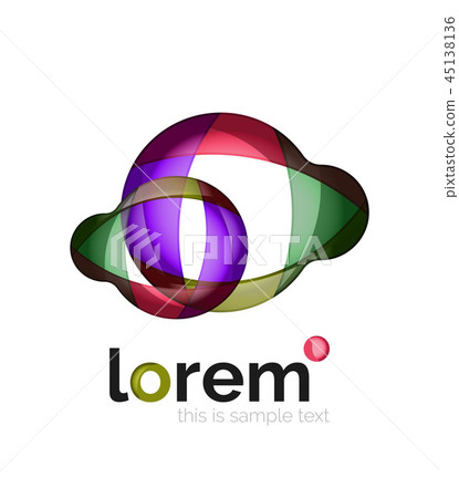 Abstract geometric business icon Abstract geometric business icon 45138136