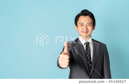 A businessman who is pleased A businessman who is pleased 45140927