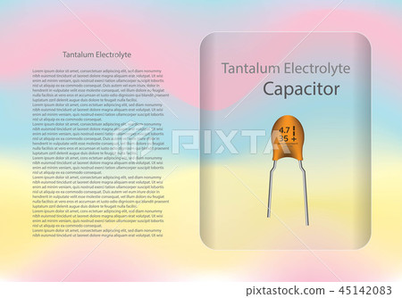 Tantalum electrolyte capacitor diagram. 45142083