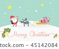 Merry Christmas, Xmas holiday with santa claus. 45142084