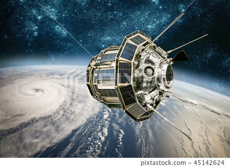 Space satellite monitoring earth orbit weather Space satellite monitoring earth orbit weather 45142624
