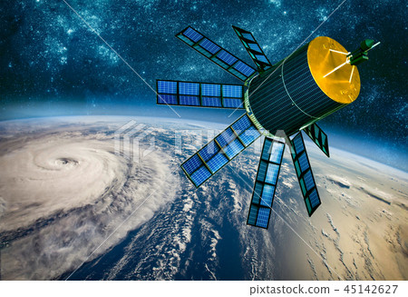 Space satellite monitoring earth orbit weather Space satellite monitoring earth orbit weather 45142627