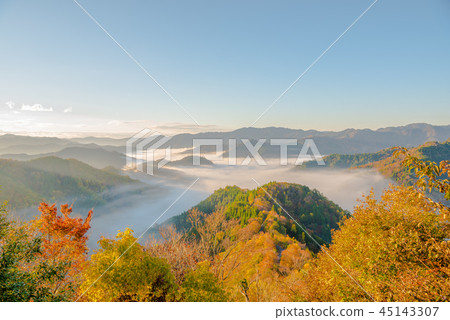 秋葉秋葉清早多雲海 45143307