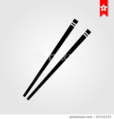 restaurant chopsticks icon in black style restaurant chopsticks icon in black style 45143335