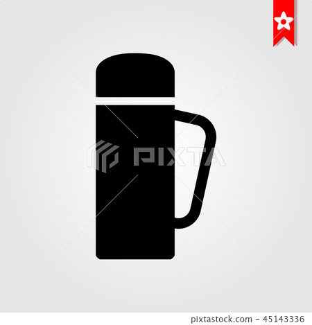 thermos icon in black style thermos icon in black style 45143336