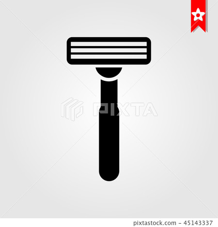 Safety razor icon in black style Safety razor icon in black style 45143337