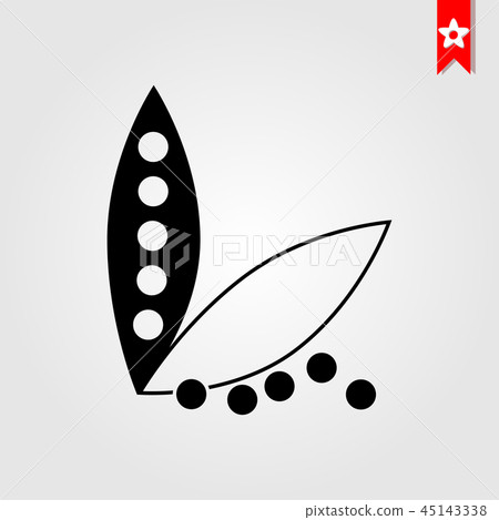 peas icon in black style peas icon in black style 45143338