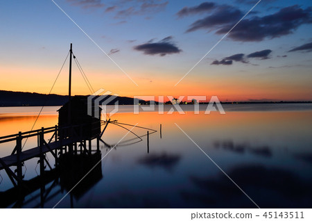 Sunset at Tottori Lake Togo Sunset at Tottori Lake Togo 45143511