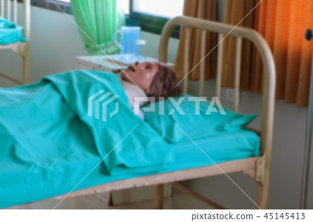 blurred Medical dummy in hospital 45145413