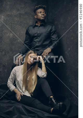 romantic couple - boy and girl 45146490