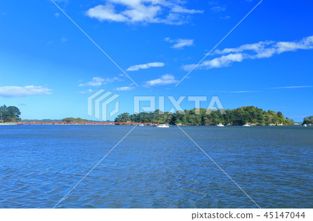 Fukuura Island and Fukuura Bridge in Matsushima Fukuura Island and Fukuura Bridge in Matsushima 45147044