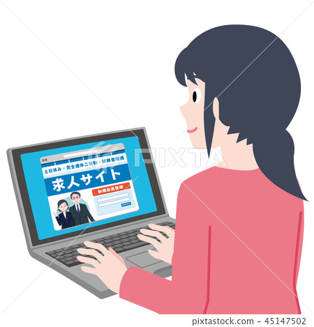 Woman personal computer Woman personal computer 45147502