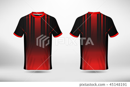 red and black shirt design