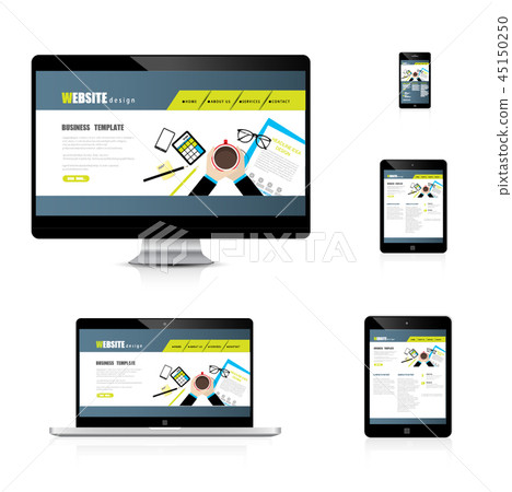 Series of Modern Digital devices Electronic vector Series of Modern Digital devices Electronic vector 45150250