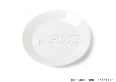 White porcelain plate 45151458