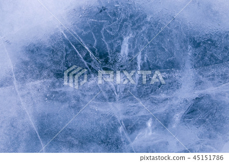 ice and cracks on the surface of Lake Baikal 45151786