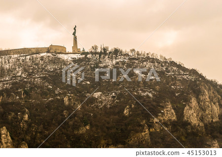 Budapest mountain gellert high city sight Budapest mountain gellert high city sight 45153013