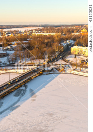 Vyborg bridge road junction through 45153021