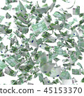 Falling Money one hundred Euro Bills 45153370