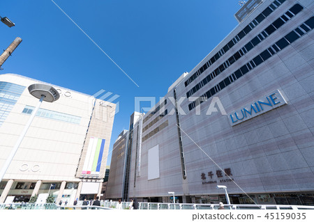 Landscape of Kitasenju station square in the autumn sunny 45159035