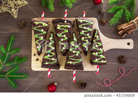 Brownies Christmas Trees Brownies Christmas Trees 45159809