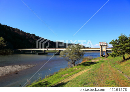 The Mogami River Shimada Big Weir The Mogami River Shimada Big Weir 45161278
