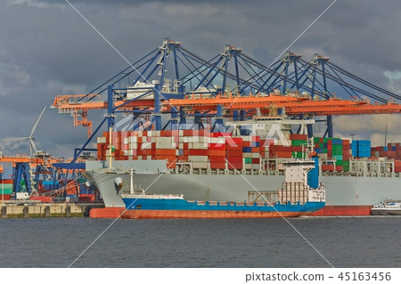 Huge Container Ship 45163456