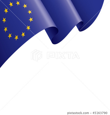 European union flag, vector illustration on a white background 45163790