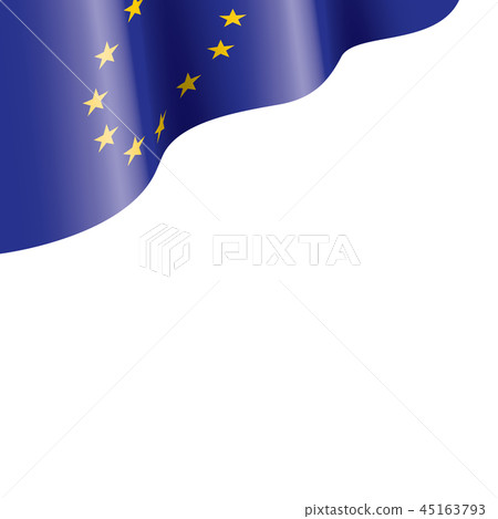 European union flag, vector illustration on a white background 45163793