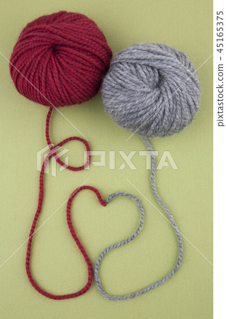 A heart made of yarn A heart made of yarn 45165375