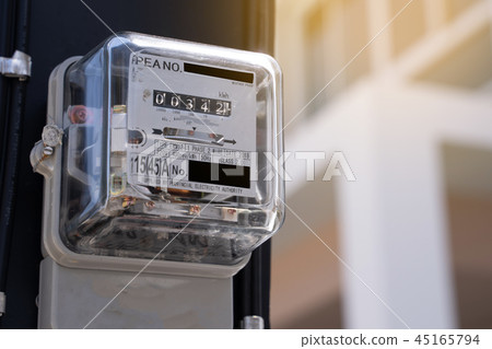 Watthour meter of electricity in home Electronics  45165794