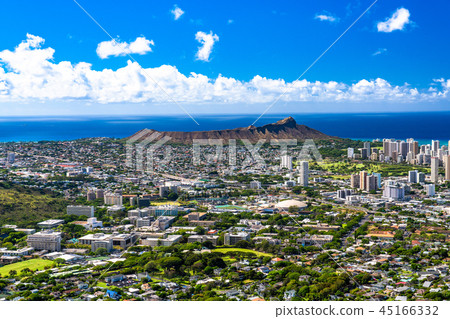 坦塔羅斯山上的“夏威夷”檀香山全景 45166332