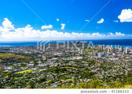 坦塔羅斯山上的“夏威夷”檀香山全景 坦塔羅斯山上的“夏威夷”檀香山全景 45166333