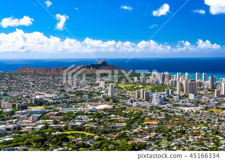 坦塔羅斯山上的“夏威夷”檀香山全景 45166334