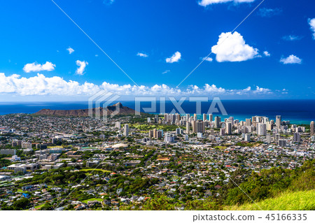 坦塔羅斯山上的“夏威夷”檀香山全景 45166335