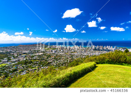 坦塔羅斯山上的“夏威夷”檀香山全景 45166336