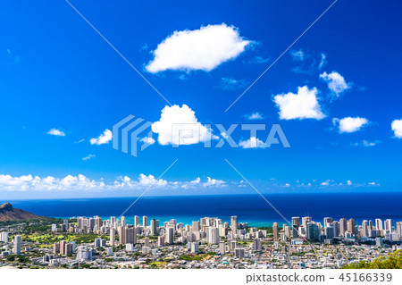 坦塔羅斯山上的“夏威夷”檀香山全景 45166339