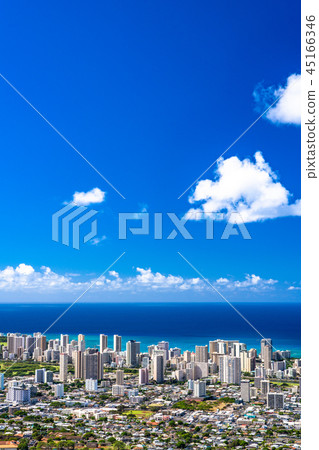 坦塔羅斯山上的“夏威夷”檀香山全景 45166346