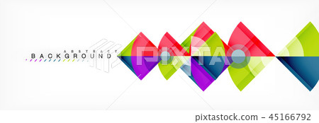 Triangles and circle geometric background Triangles and circle geometric background 45166792