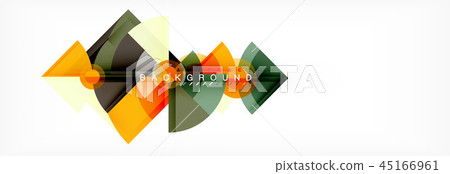 Triangles and circle geometric background Triangles and circle geometric background 45166961