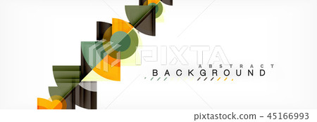 Triangles and circle geometric background Triangles and circle geometric background 45166993