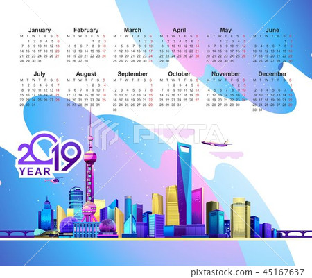 2019 calendar neon city 2019 calendar neon city 45167637
