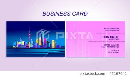 Business card city 45167641