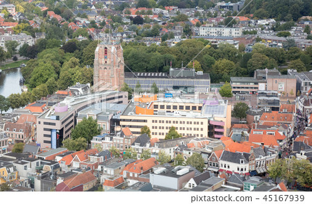 Aerial view over Leeuwarden Aerial view over Leeuwarden 45167939